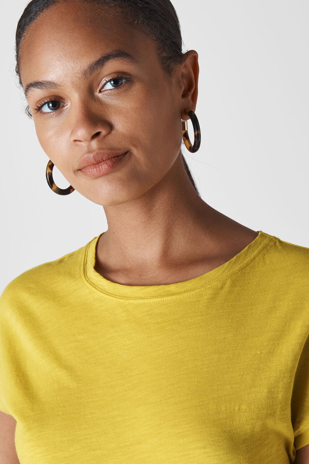 Minimal Cap Sleeve Tee Yellow