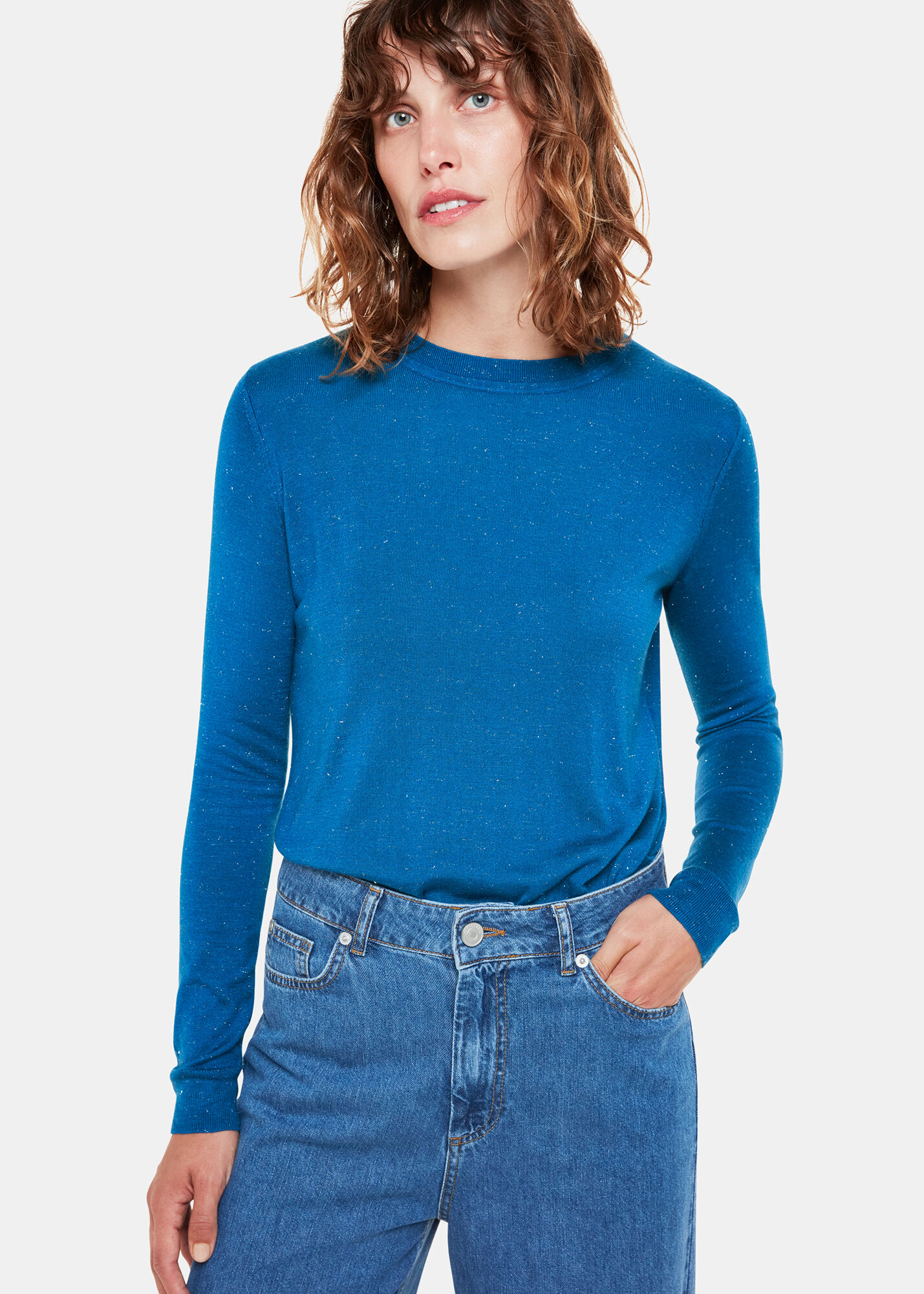 Whistles annie best sale sparkle knit jumper
