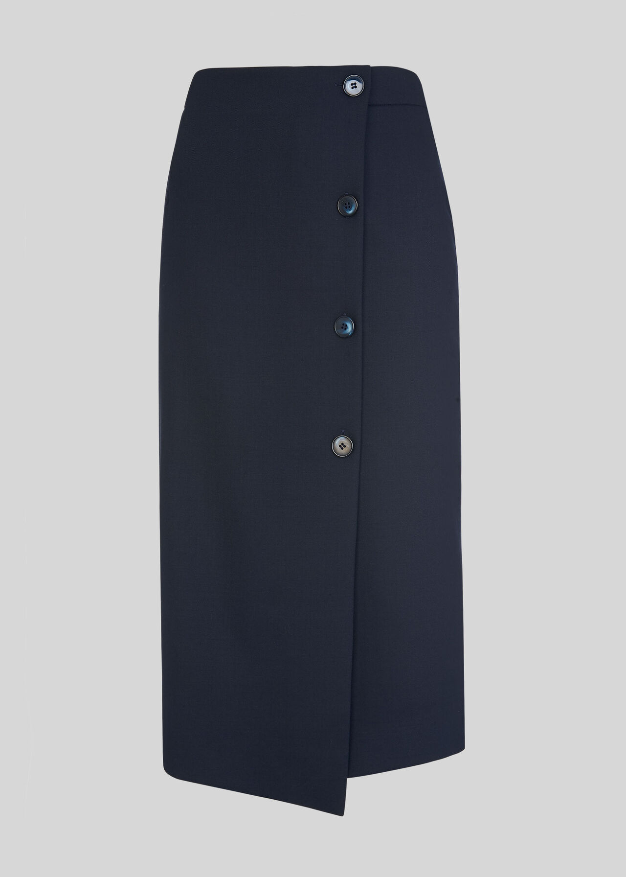 Anita Tailored Pencil Skirt Navy