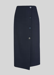 Anita Tailored Pencil Skirt Navy