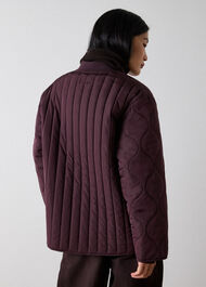 Button Through Quilted Coat