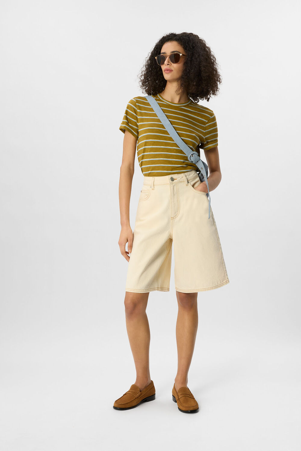Green Emily Ultimate Stripe T-Shirt
