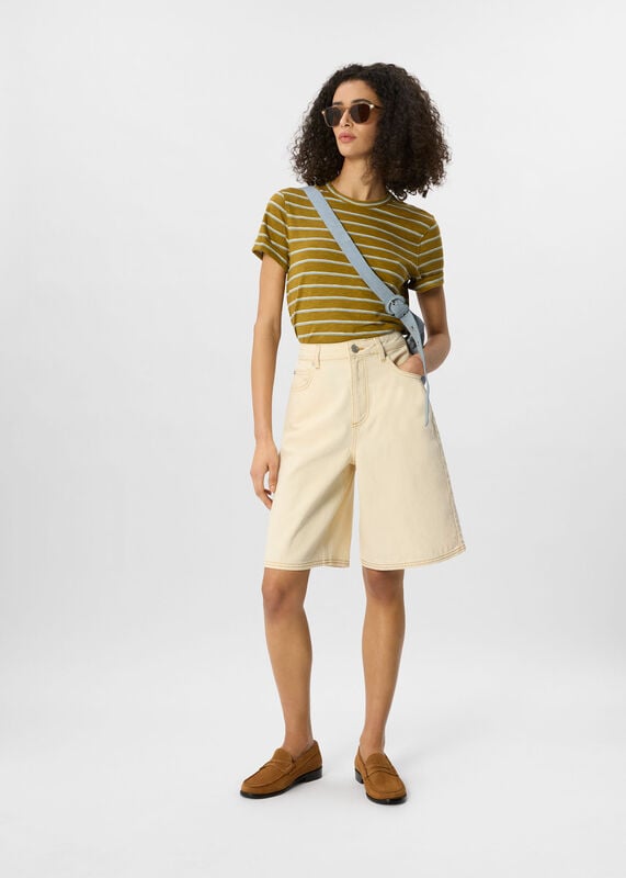 Green Emily Ultimate Stripe T-Shirt