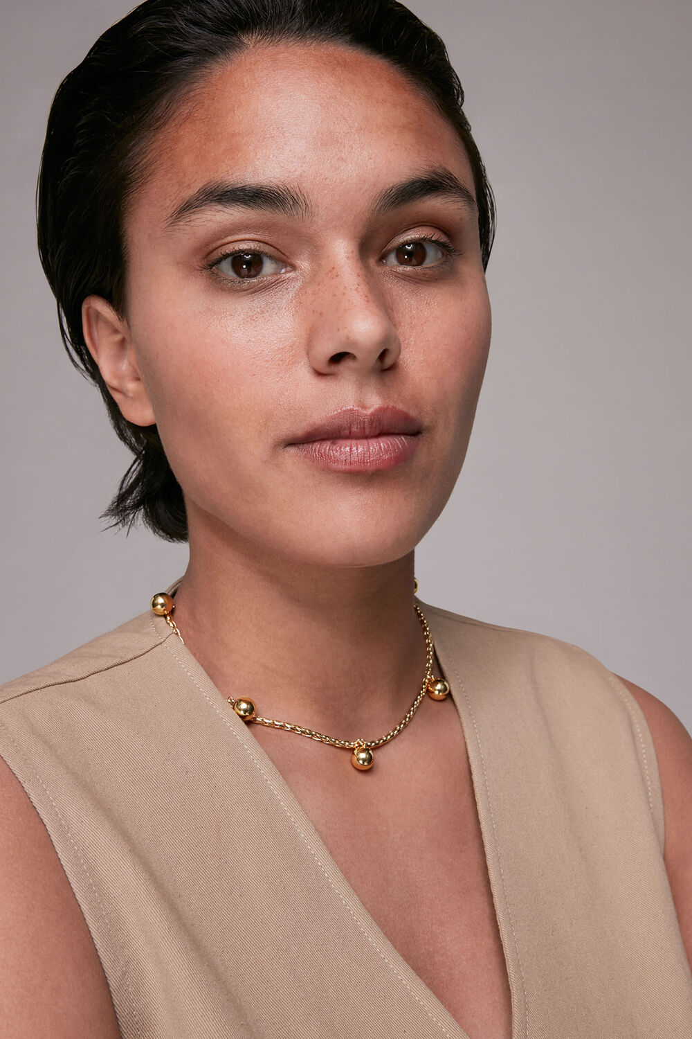 Multi Sphere Pendant Necklace