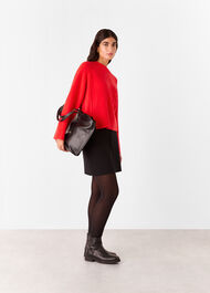 Wool Mix Side Split Knit