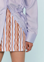 Wiggle Stripe Mini Skirt