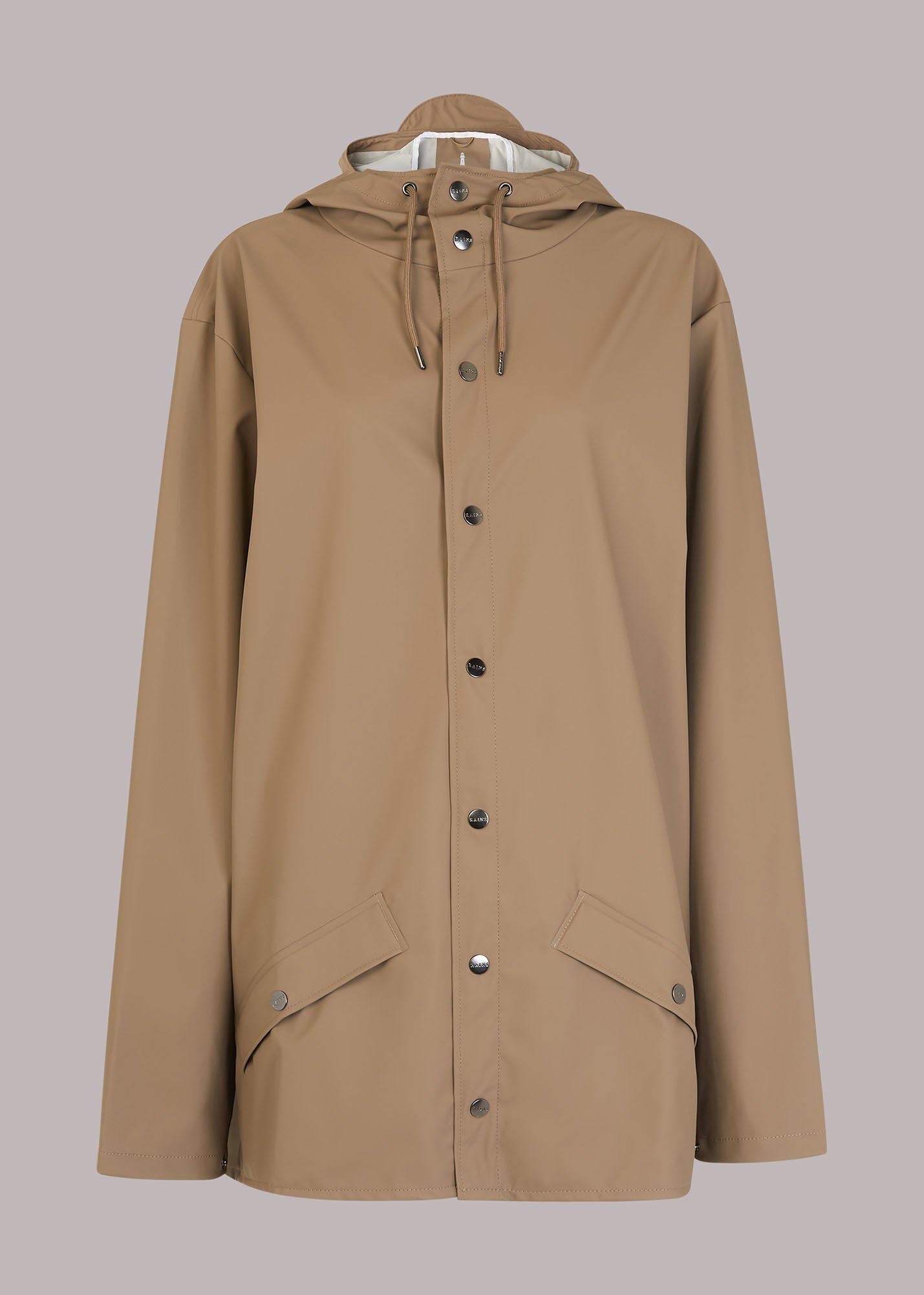 Taupe Rains Jacket WHISTLES Whistles UK