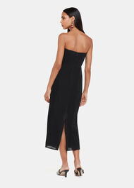 Bandeau Burnout Velvet Dress