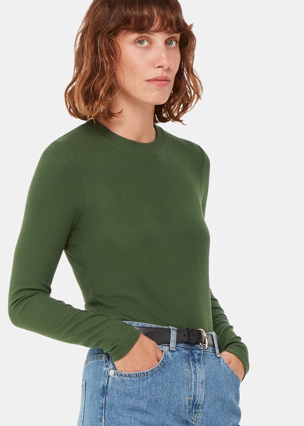 Essential Ribbed Crew Neck