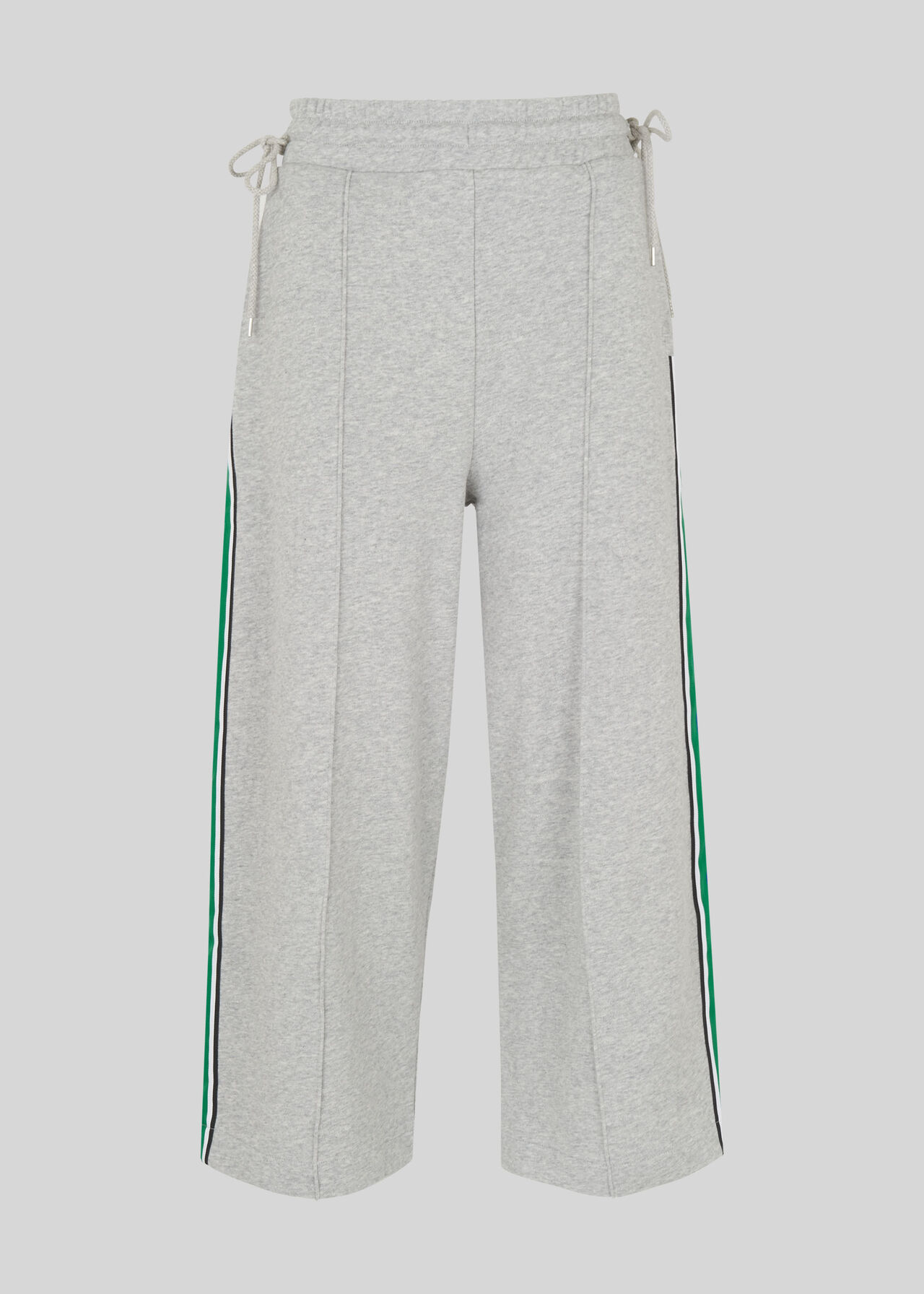 Tie Side Stripe Sweat Pants Grey Marl