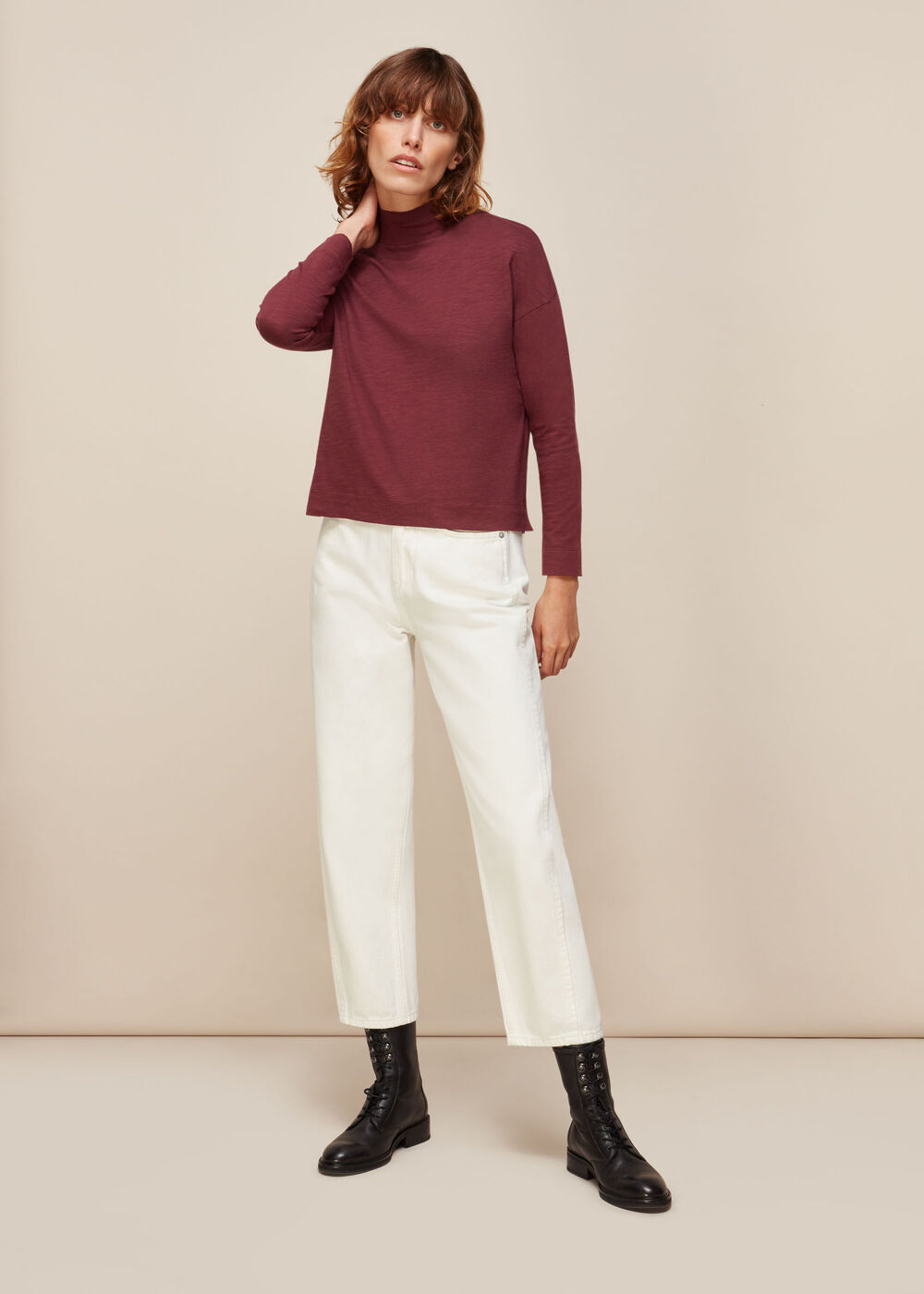 High Neck Relaxed Top