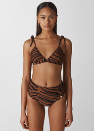 Zebra Print Bikini Bottom Multicolour