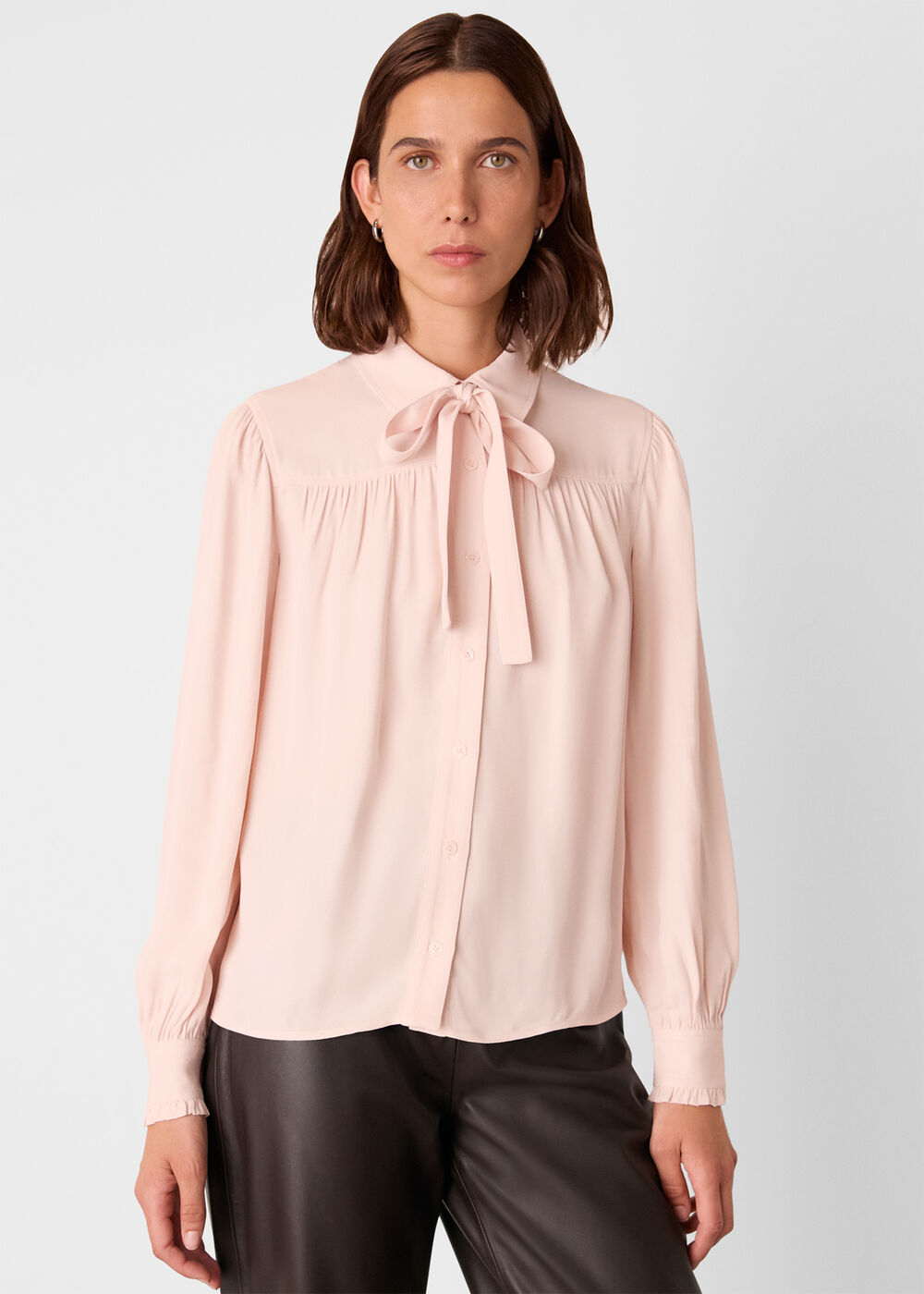 Tie Detail Crepe Blouse