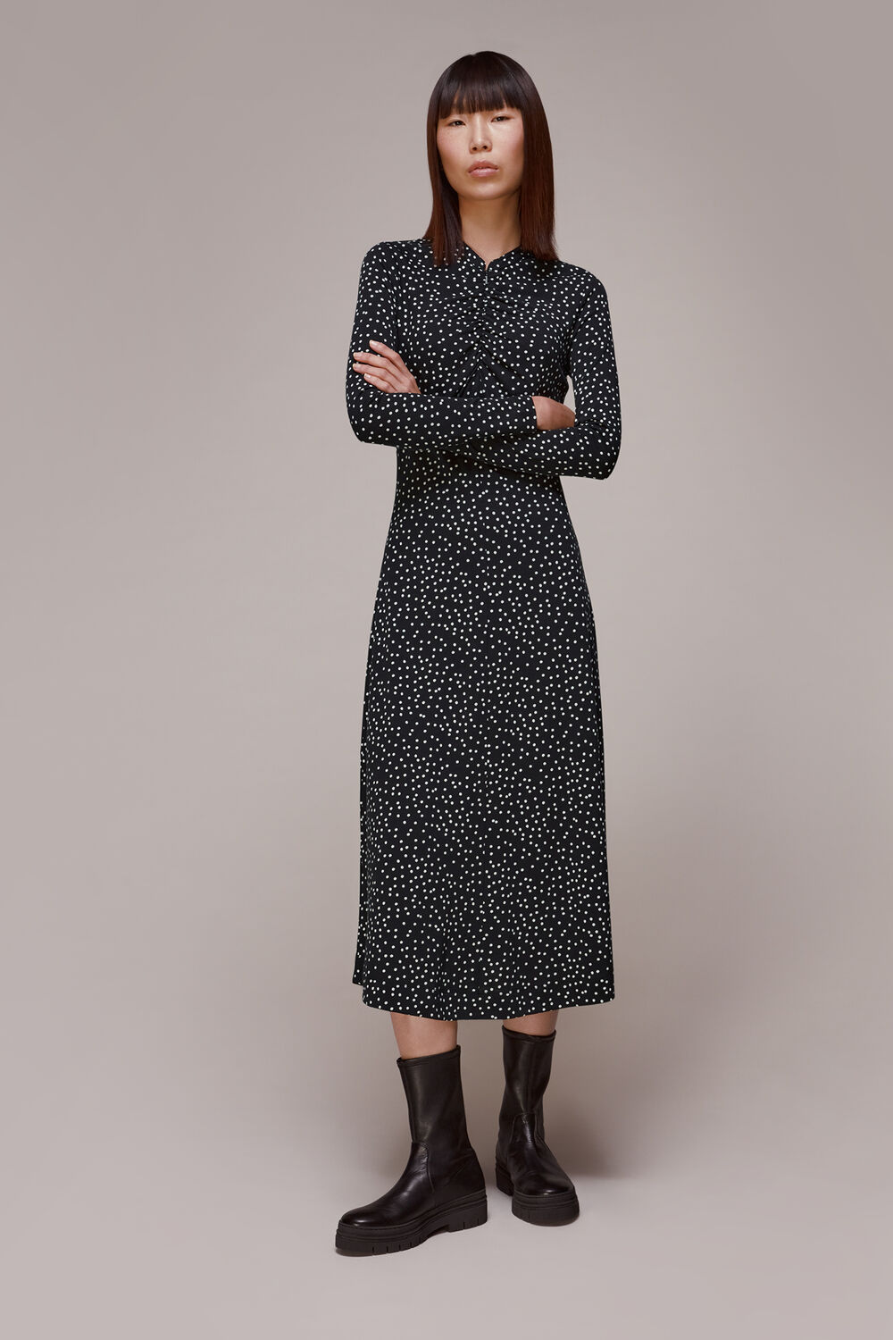Rumi Spot Jersey Dress