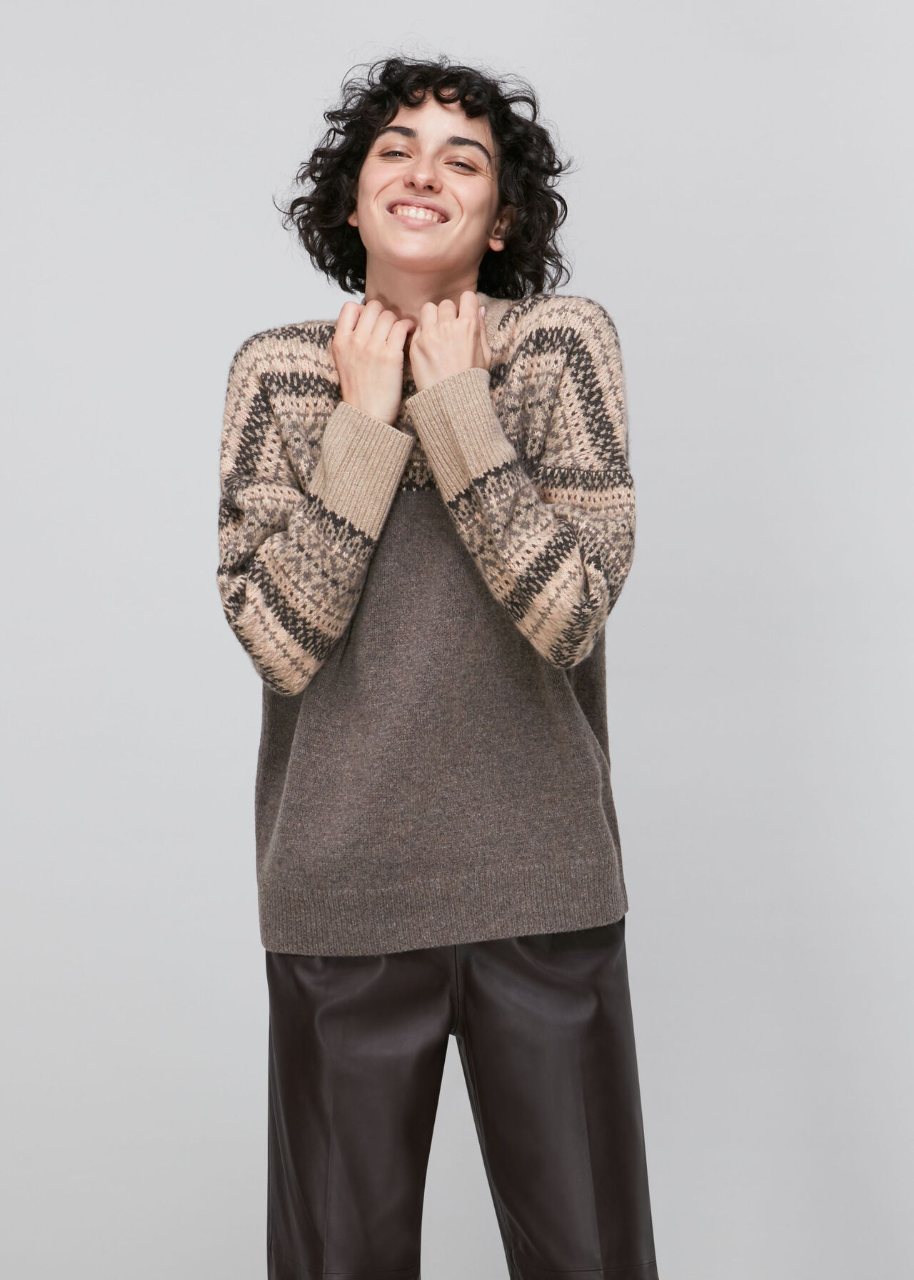 Fairisle Crew Neck Sweater