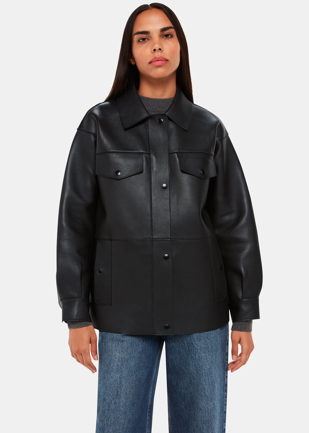 Clean Bonded Leather Jacket
