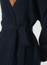 Fashion Detail Wool Cardigan Navy