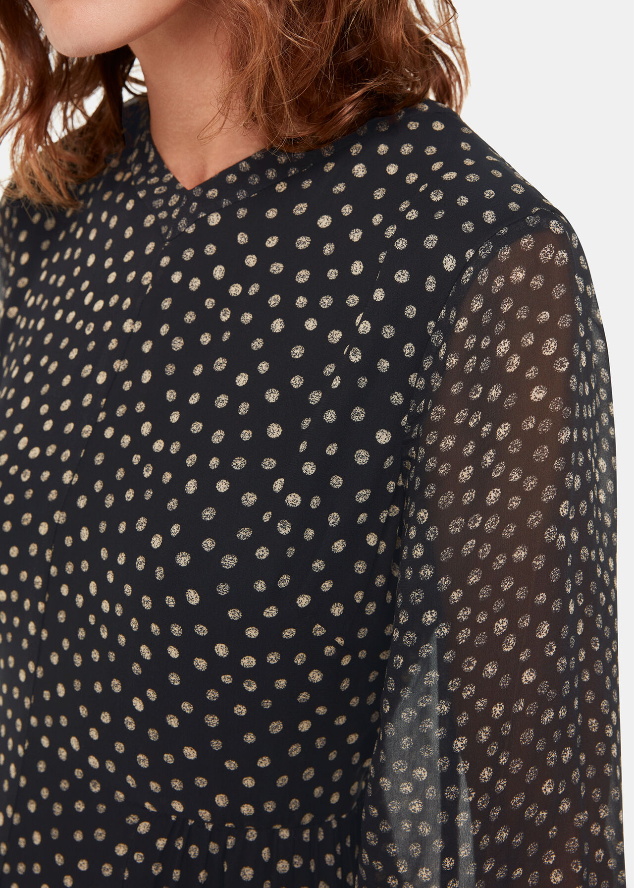 Speckled Polka Dot Dress