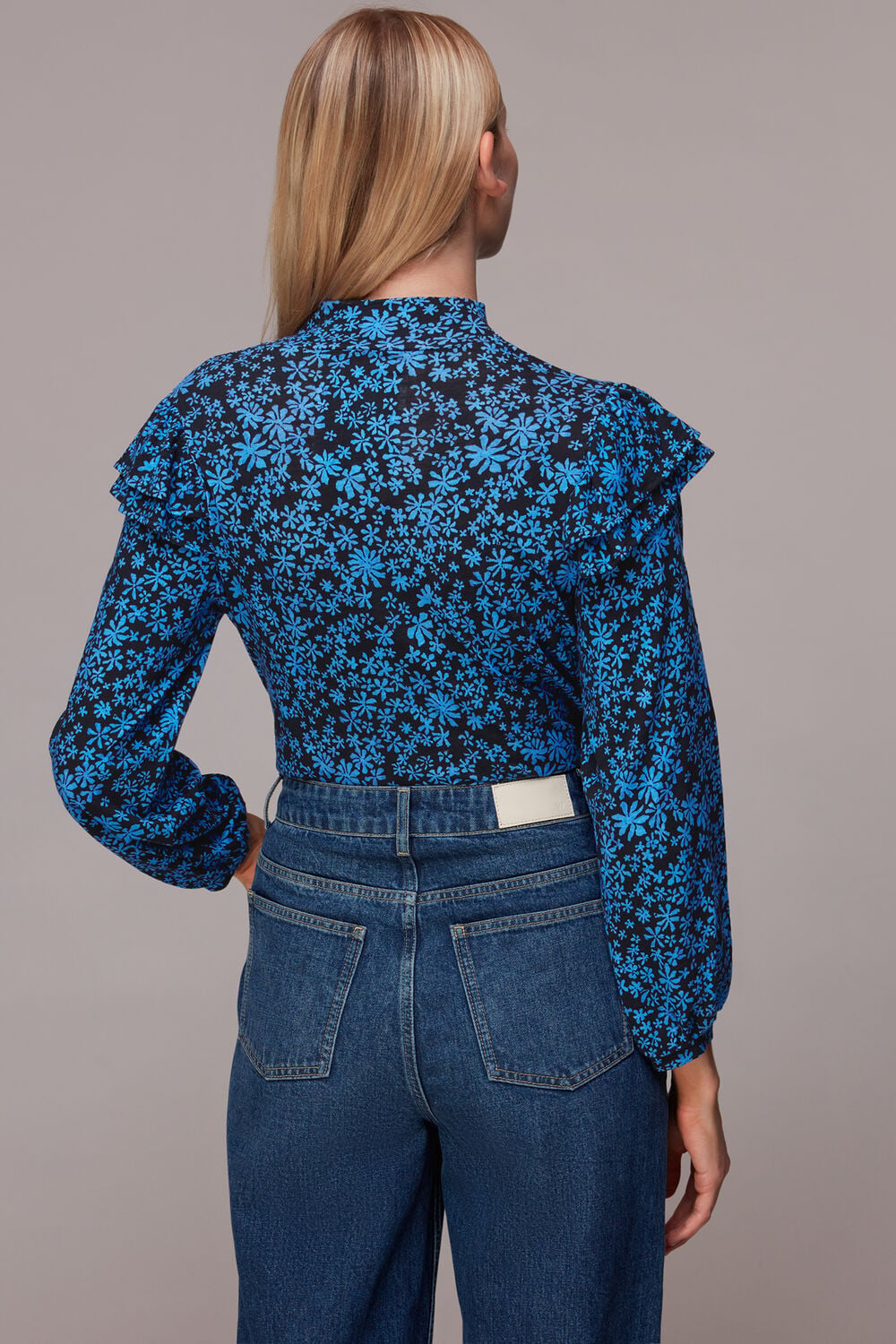 Boho Frill Shoulder Jersey Top