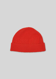 Cable Knit Beanie Hat Pink