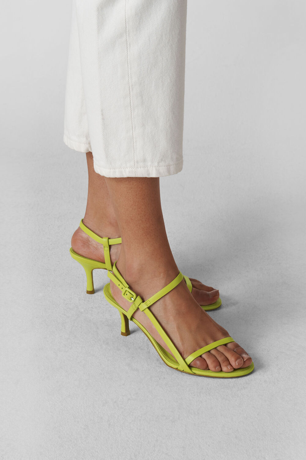 Milana Asymmetric Sandal Lime