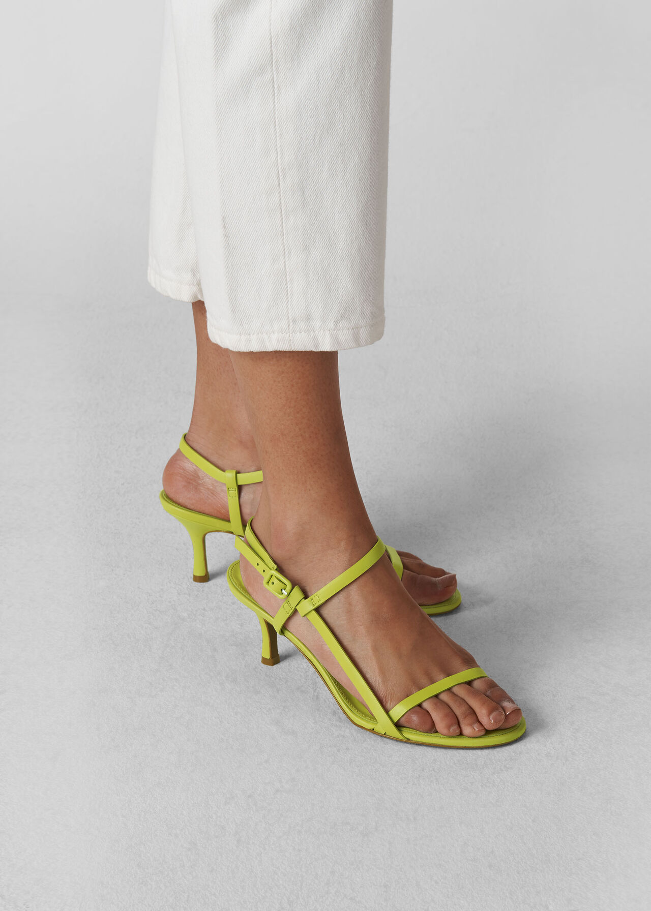 Milana Asymmetric Sandal Lime