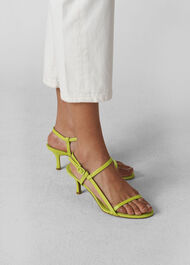 Milana Asymmetric Sandal Lime