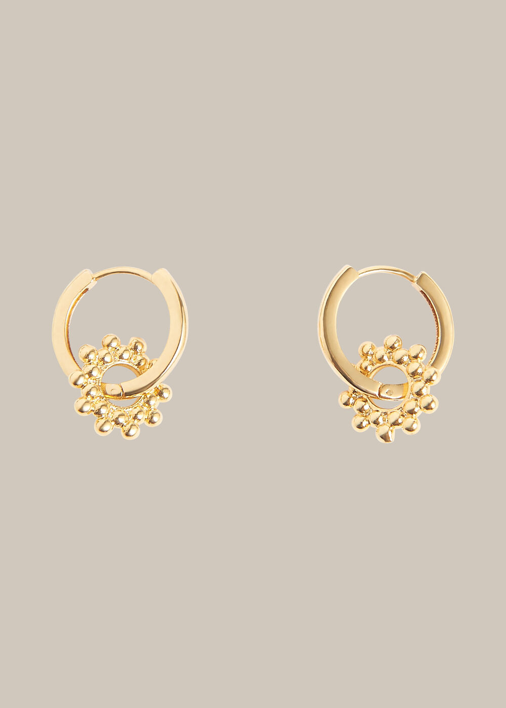 Seed Bead Flower Earring