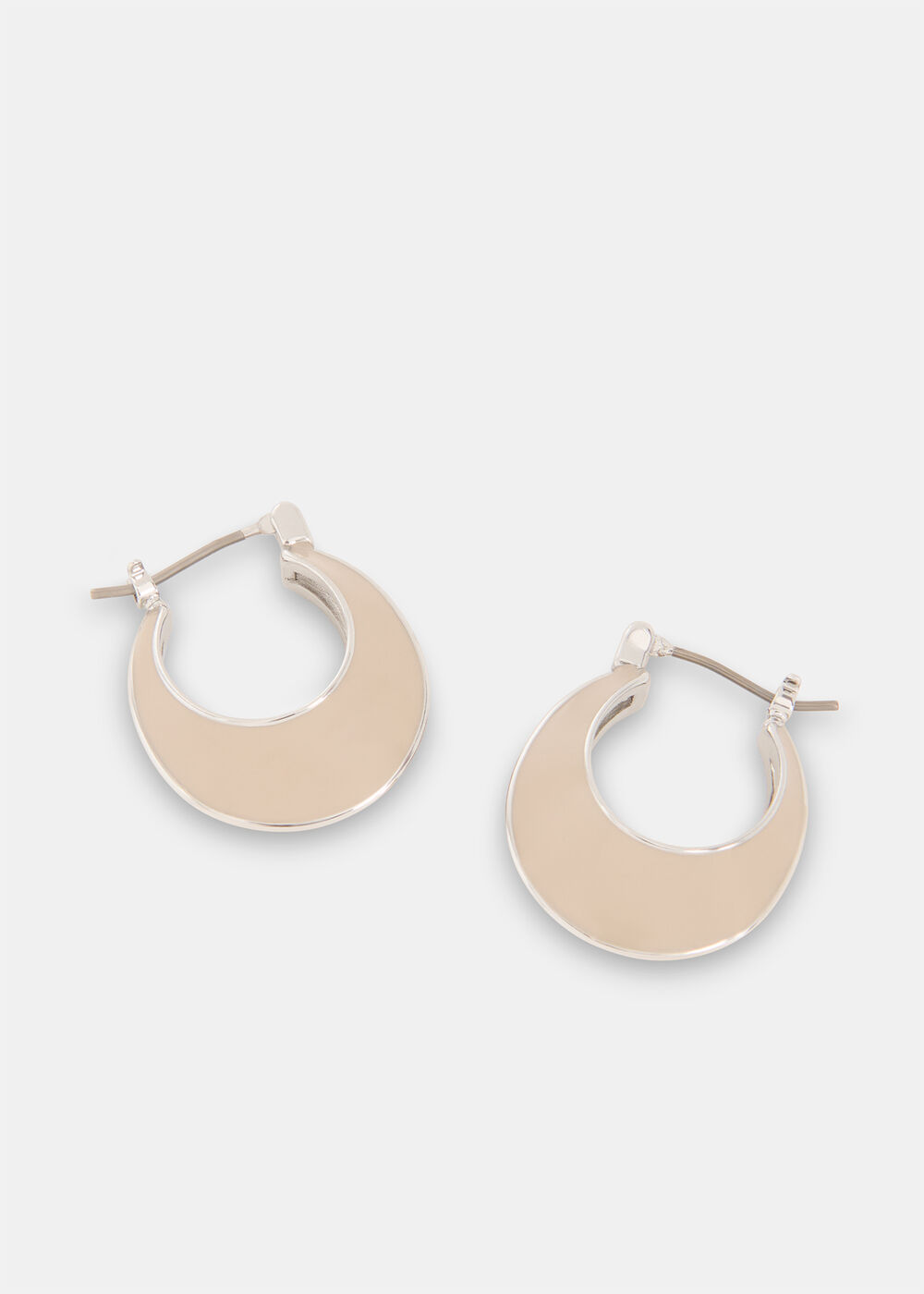 Enamel Curved Earring