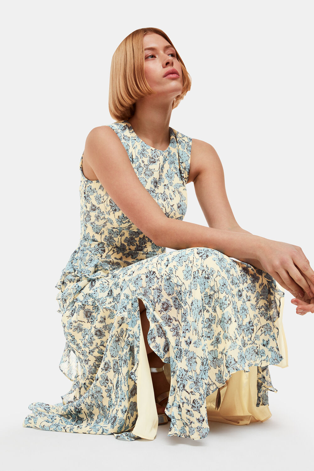 Blue Shaded Floral Nellie Dress