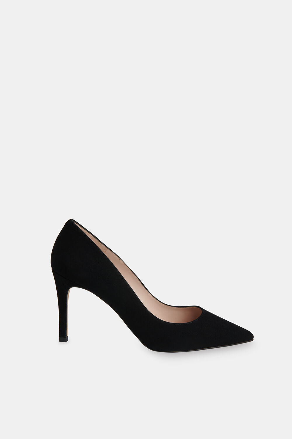 Black Corie Suede Heeled Pump