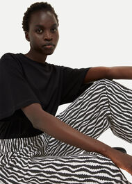 Optical Rope Cropped Trouser
