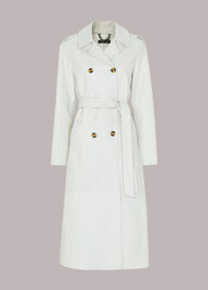 Gemma Leather Trench Coat