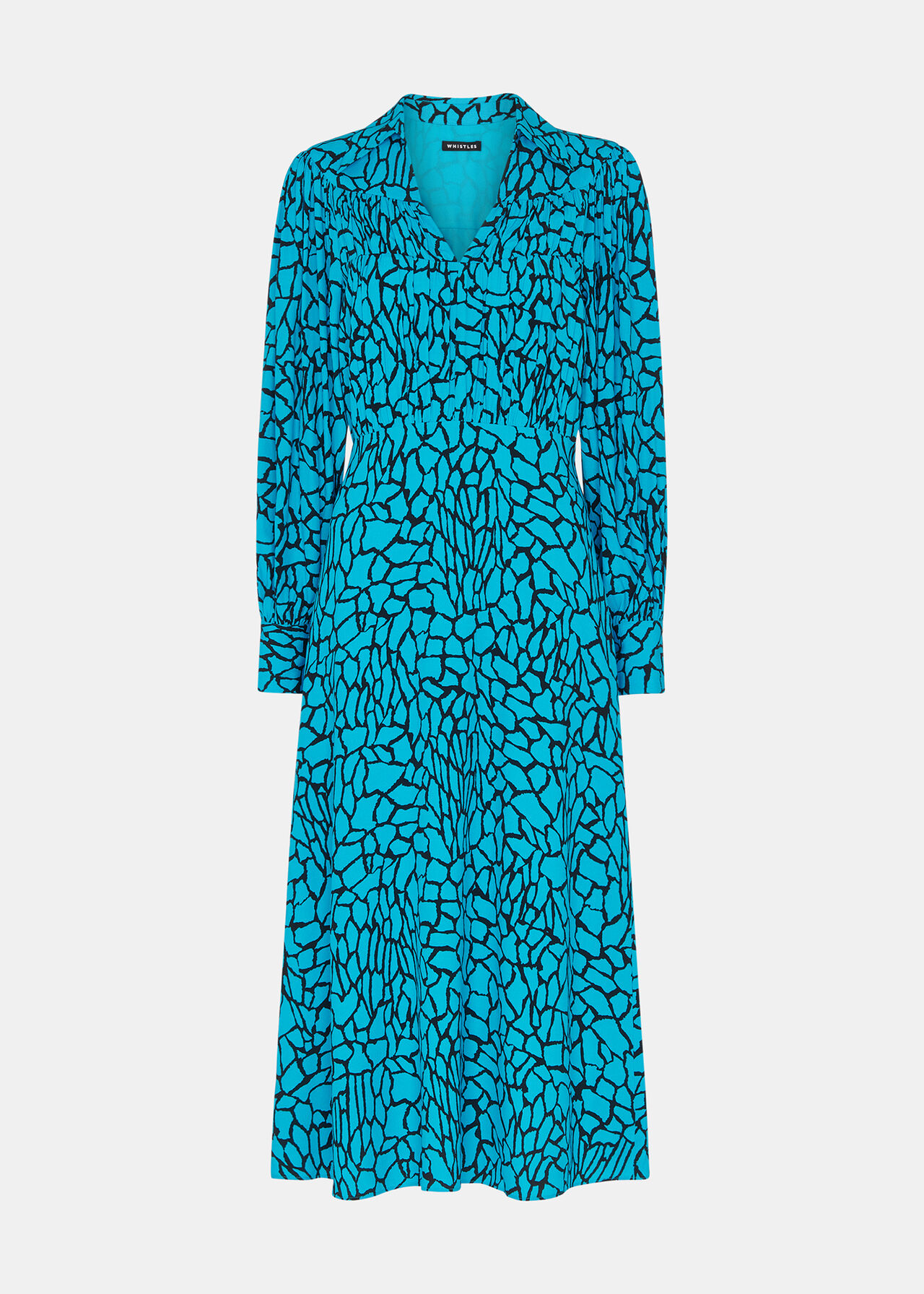 Terrazzo Print Midi Dress