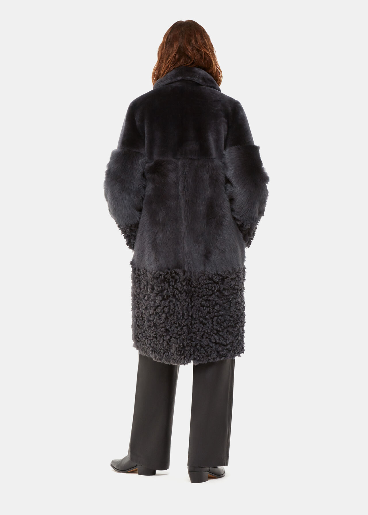 Cossma Shearling Longline Coat