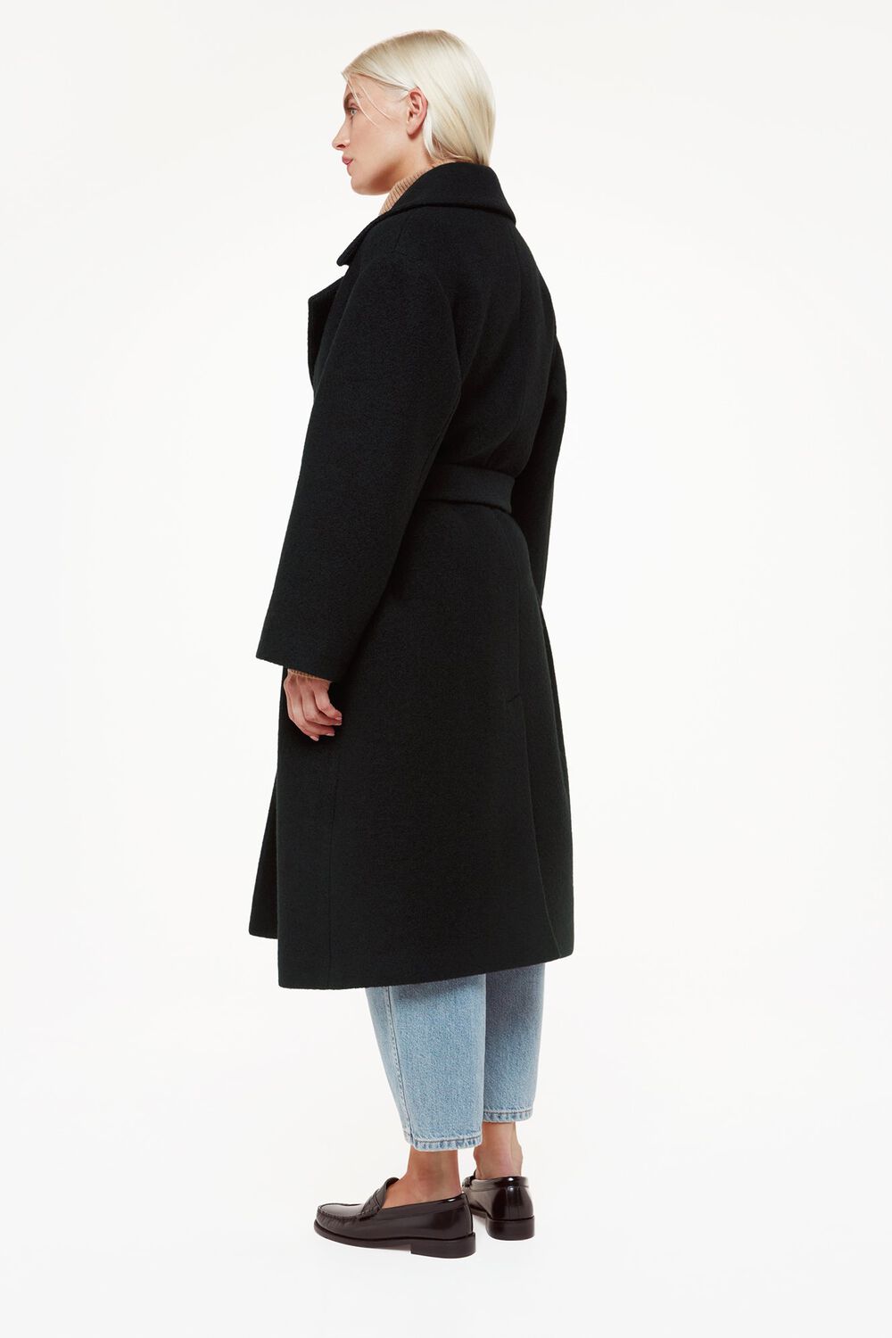 Petite Lorna Wrap Wool Coat