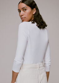 Paiton Ribbed Button Front Top