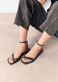 Contrast Stitch Strappy Sandal