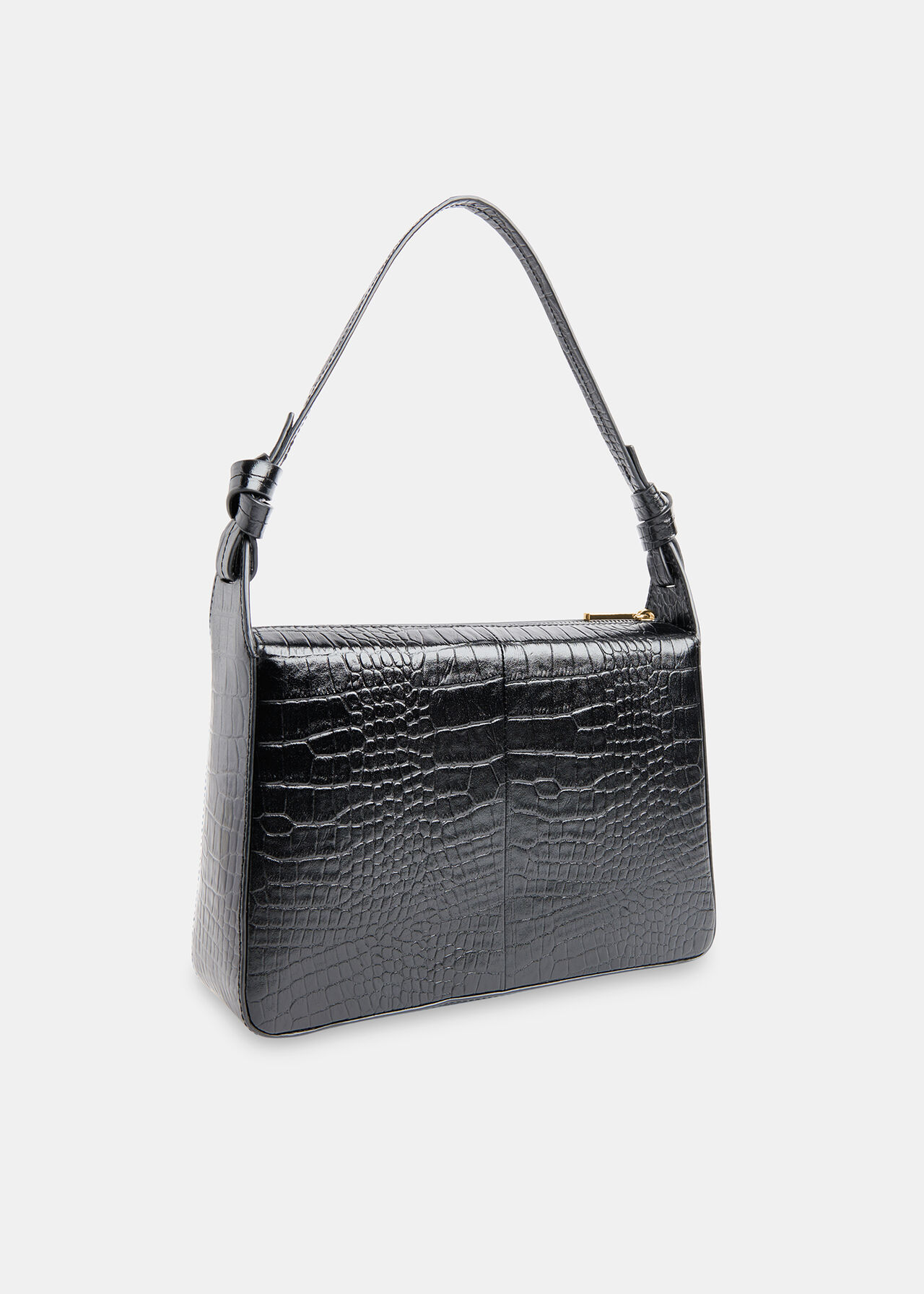 Erica Croc Shoulder Bag