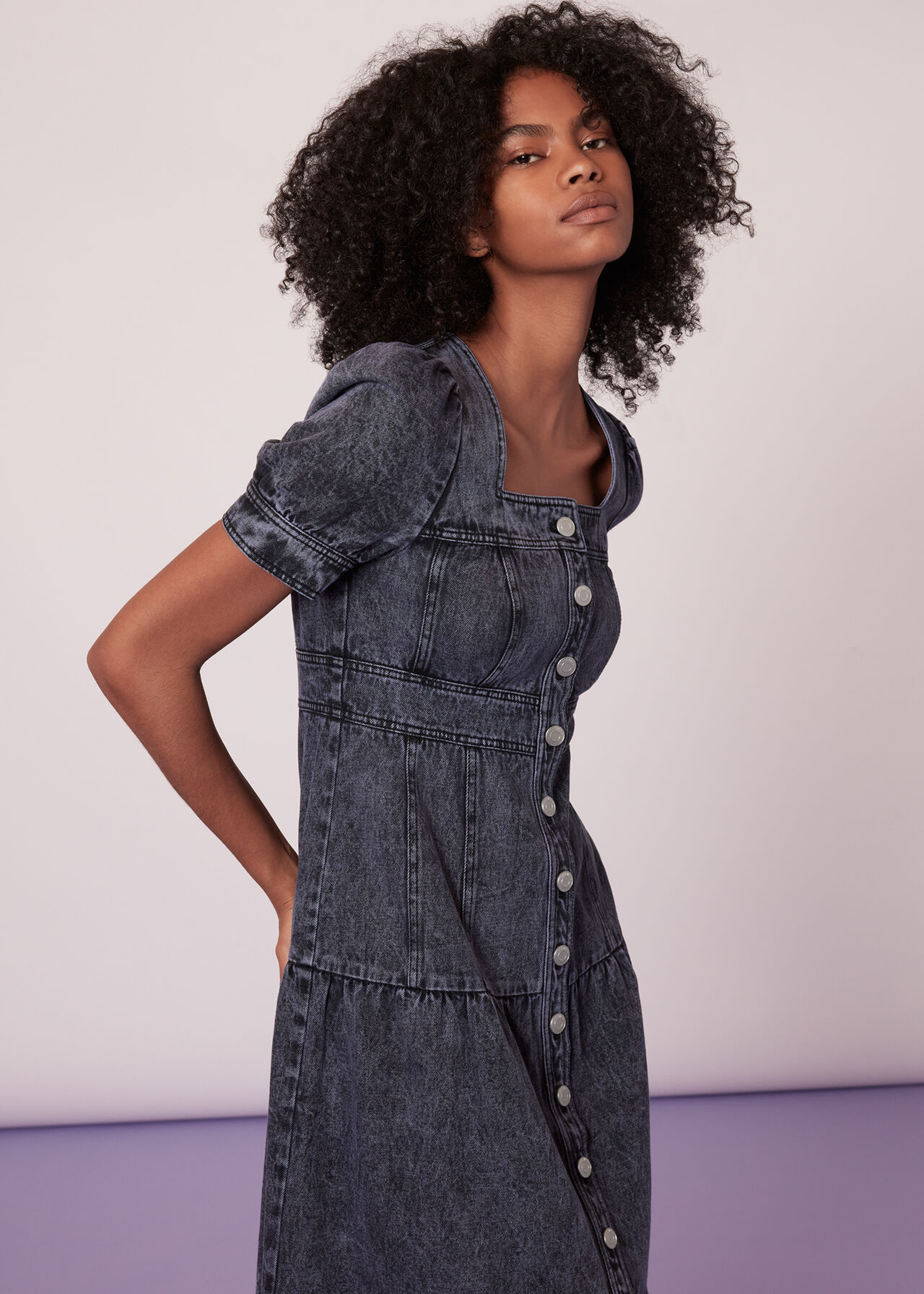 Acid Wash Denim Dress