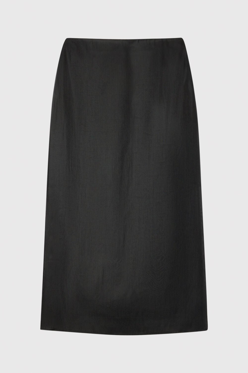 Organza Column Midi Skirt