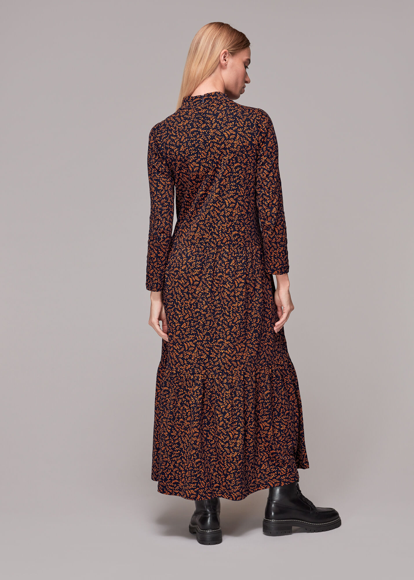 Long leaves dress clearance