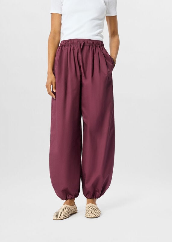 Fig Cotton Balloon Trouser