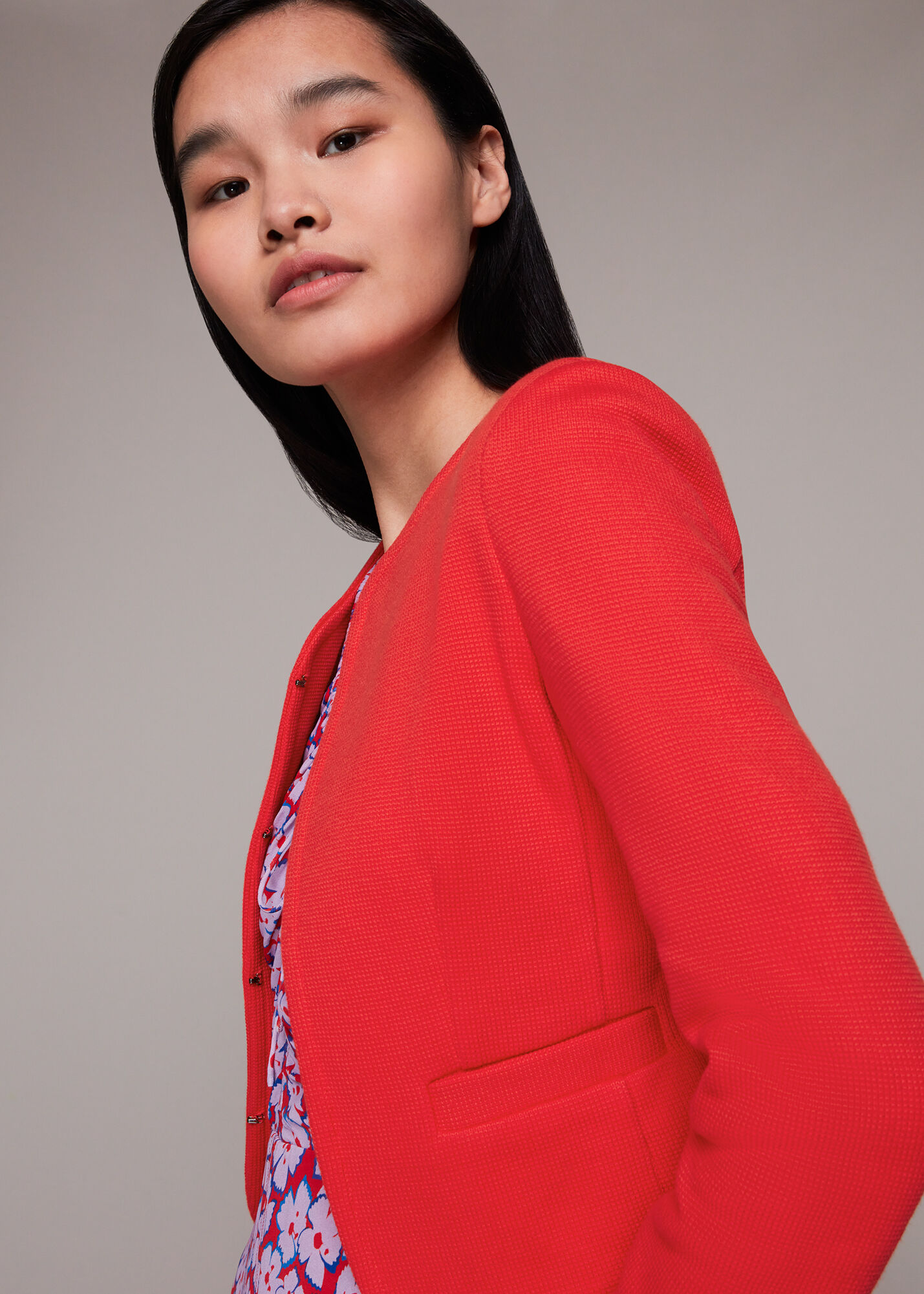 Whistles red hotsell jacket