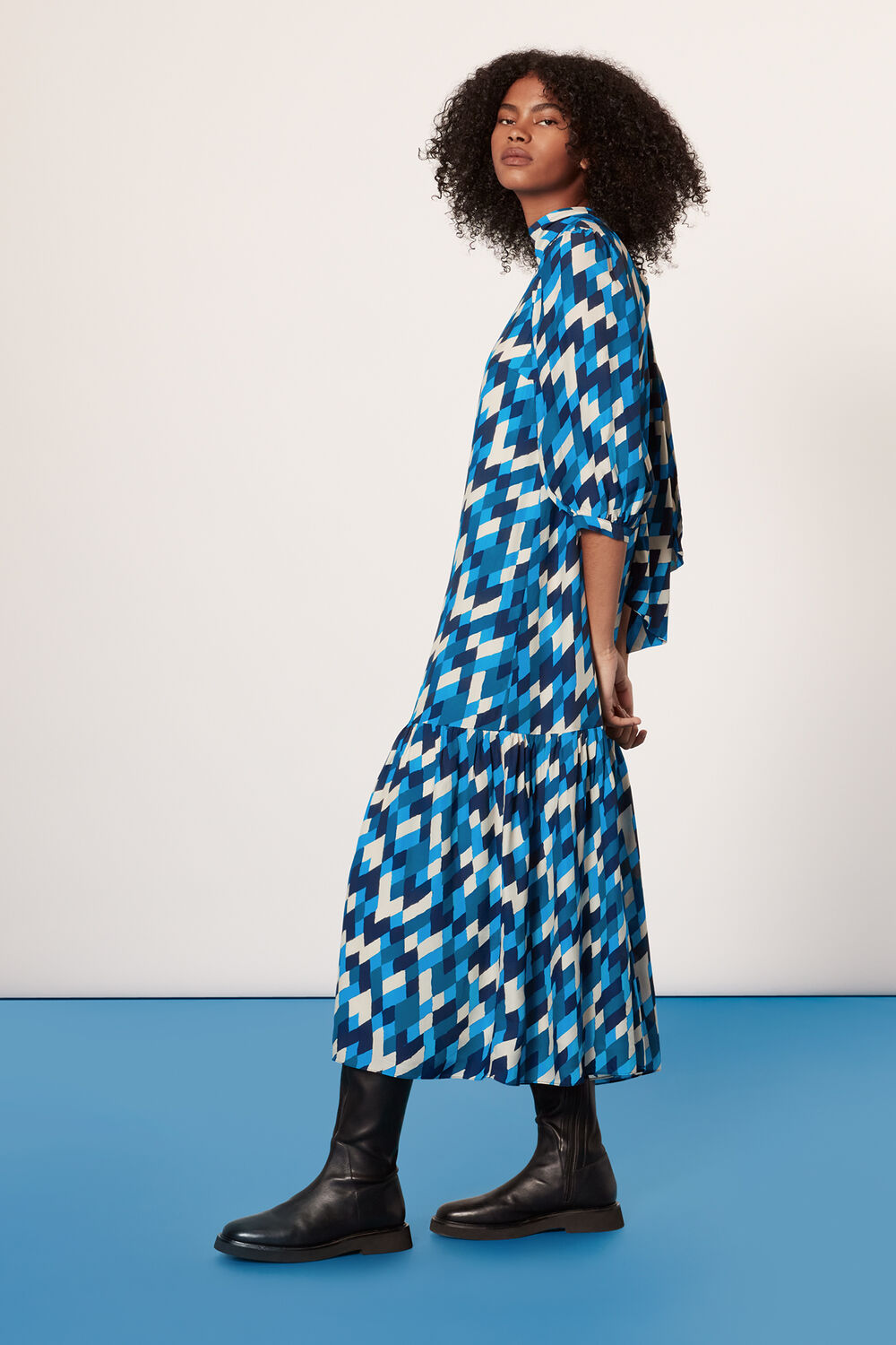 Diagonal Diamond Dress