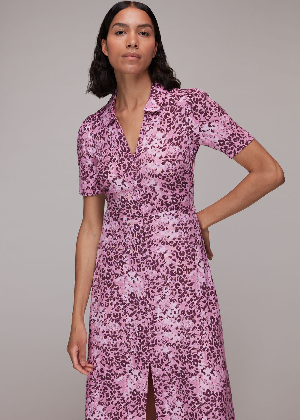 Rowan Hyena Spot Midi Dress