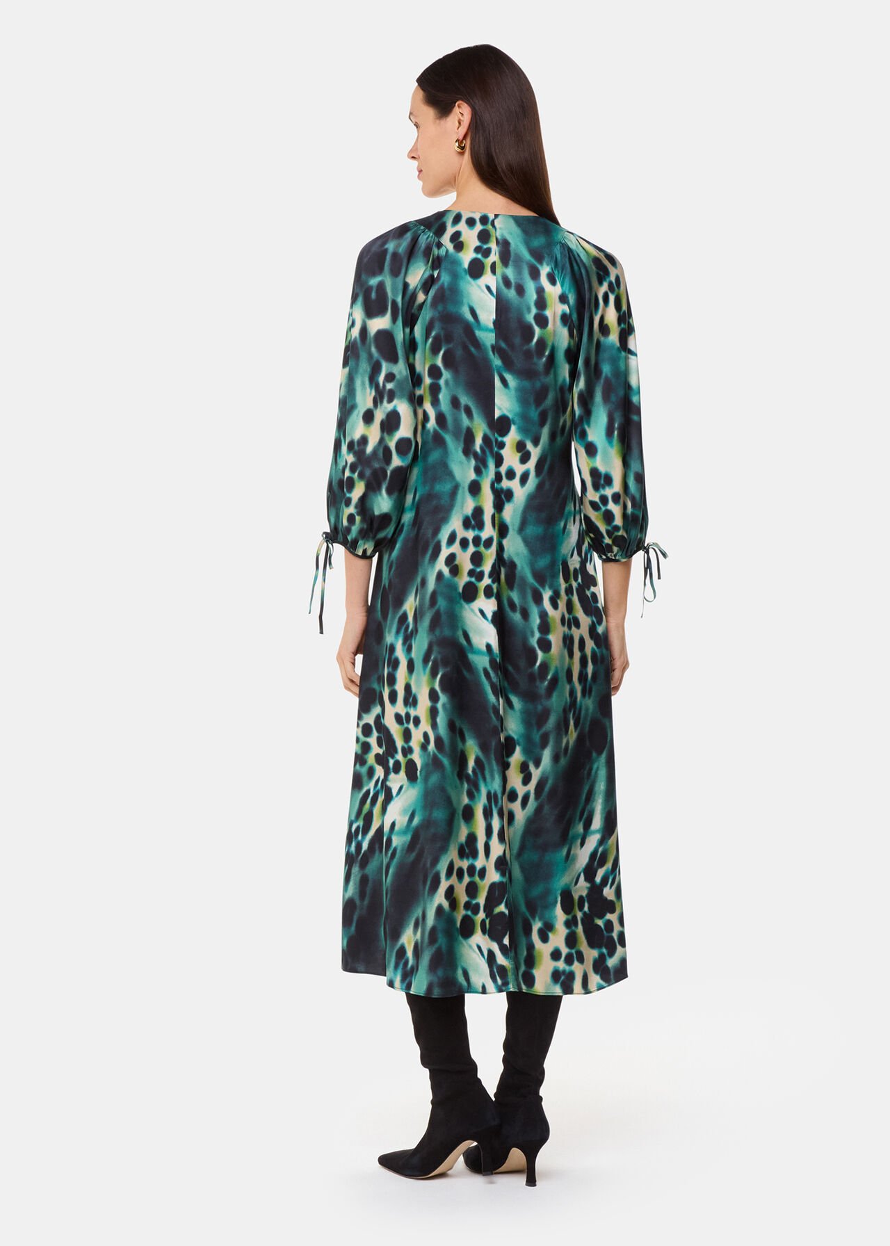 Misty Leopard Print Dress