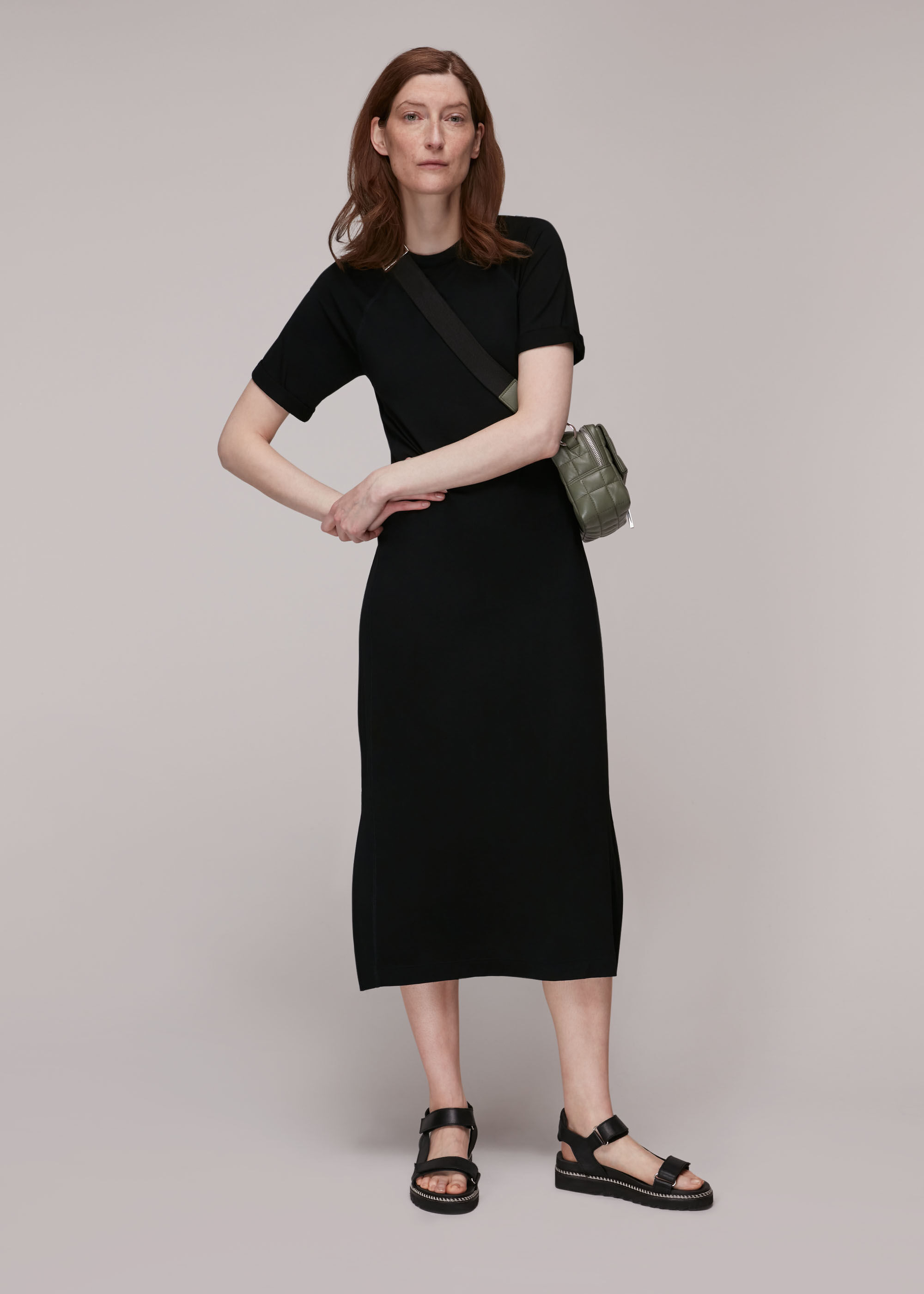 Black jersey t 2025 shirt dress