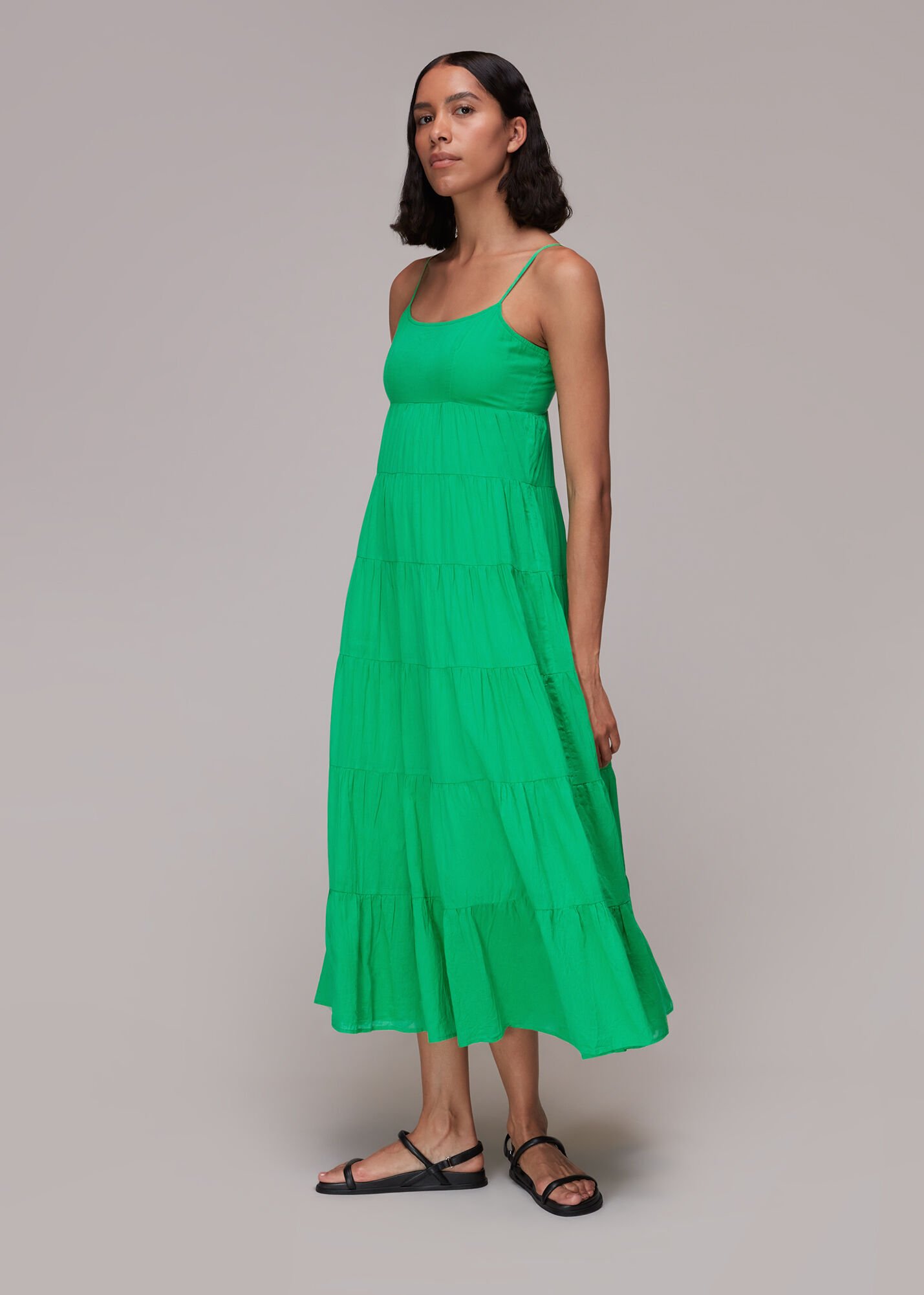 Tiered midi dresses top