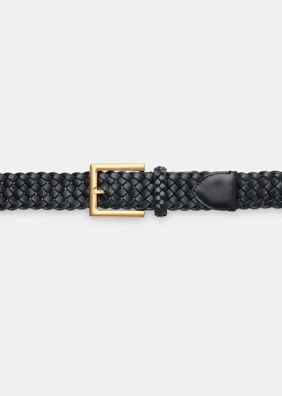 Black Braided Belt